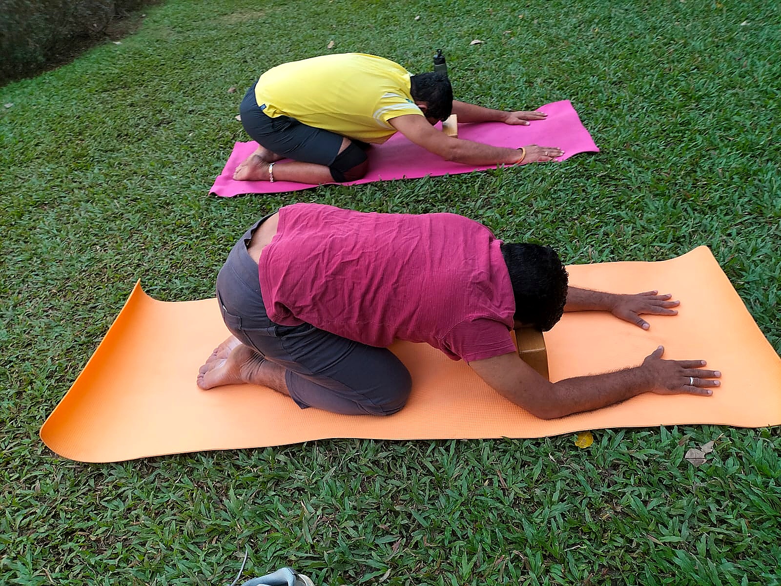 Outdoor therapeutic Yog session
